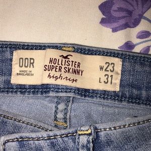 Super skinny high rise hollister jeans